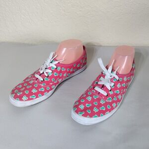 Keds. Taylor Swift. Canvas Lace Up Sneakers. Pink Cats Hearts Bows Size 8.5